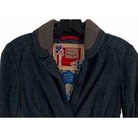 Rare Gem!! EUC Vintage Free People Embroidered Mixed Print Jacket Size 2 - Picture 5 of 11